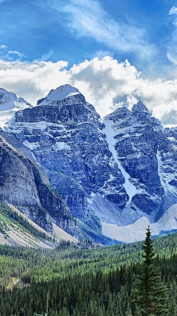 Canadian Rockies Banff National Park Iphone Wallpaper - Moraine Lake , HD Wallpaper & Backgrounds