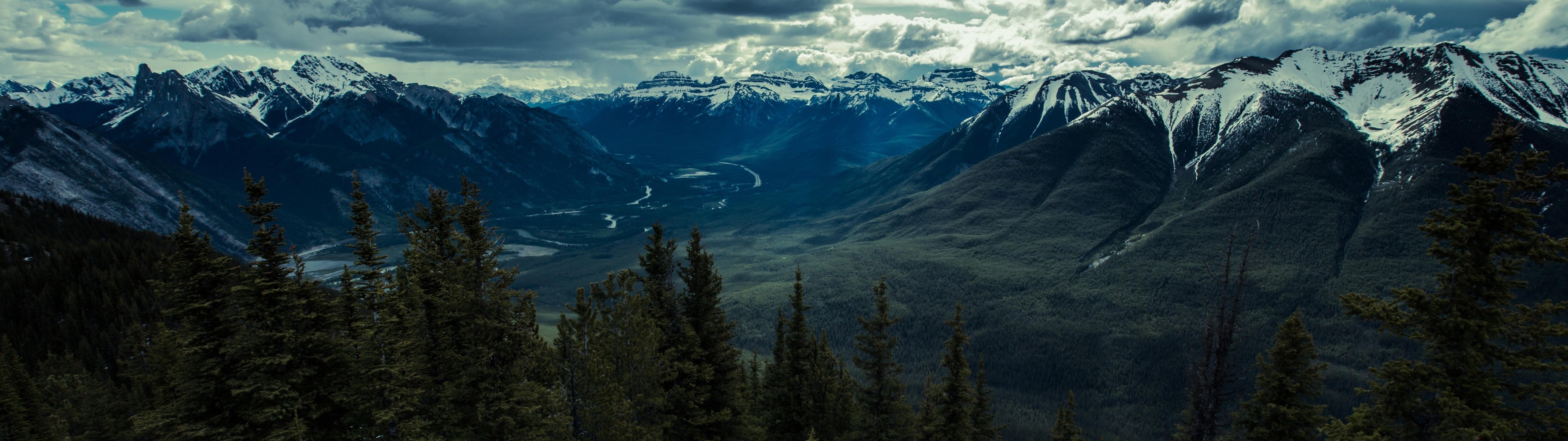 Landscape, Forest, Mountain, Banff Wallpapers Hd / - Banff National Park , HD Wallpaper & Backgrounds