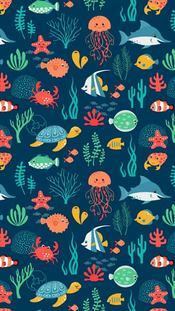 Poster De Fundo Do Mar - Turtle Wallpaper For Iphone , HD Wallpaper & Backgrounds
