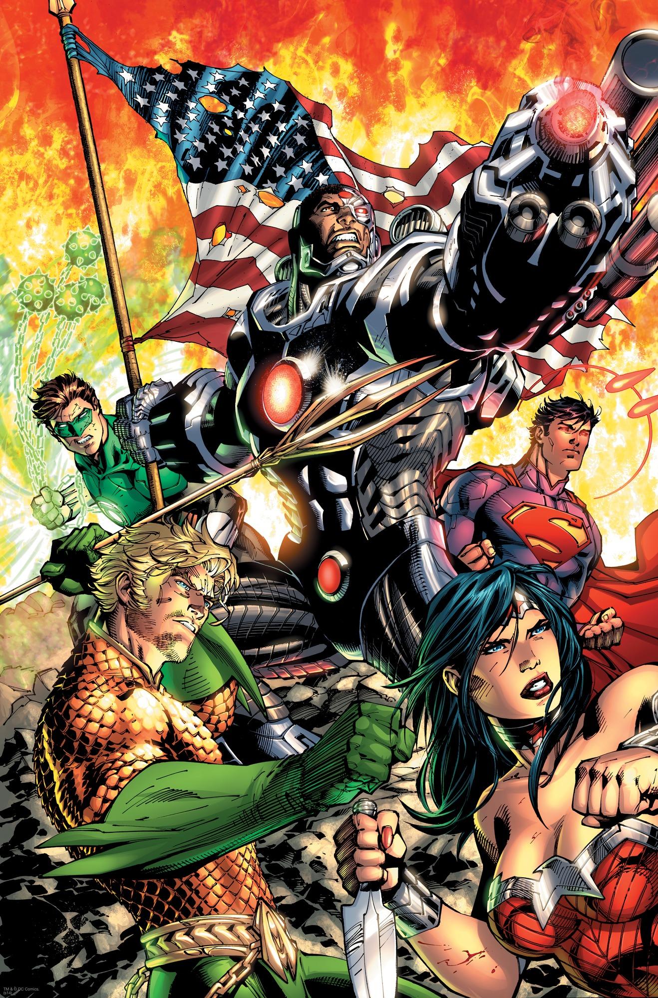 Justice League Iphone Wallpaper - Comic Book Jim Lee , HD Wallpaper & Backgrounds