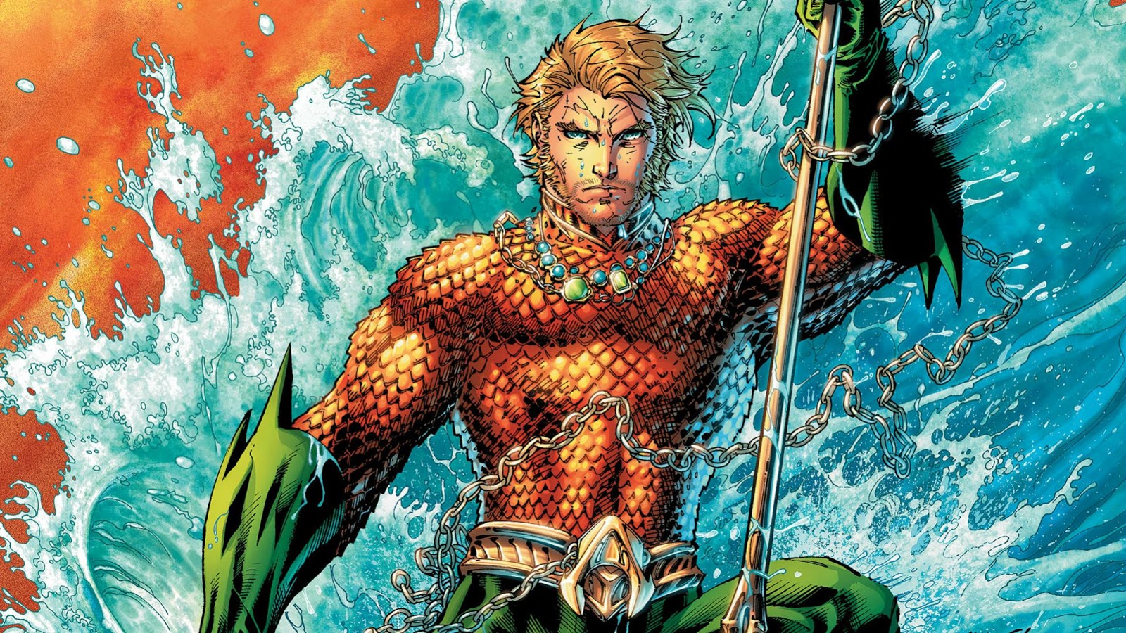 Justice League Wallpaper - Aquaman Comic , HD Wallpaper & Backgrounds