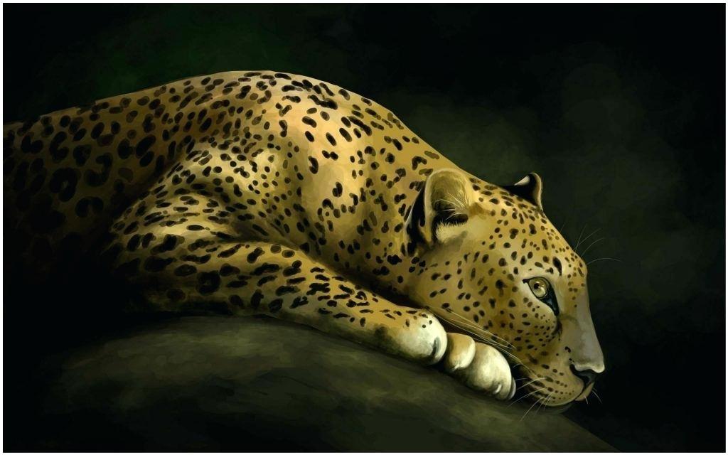 Wallpaper Leopard Leopard Animal Art Wallpaper Leopard - Wallpaper , HD Wallpaper & Backgrounds