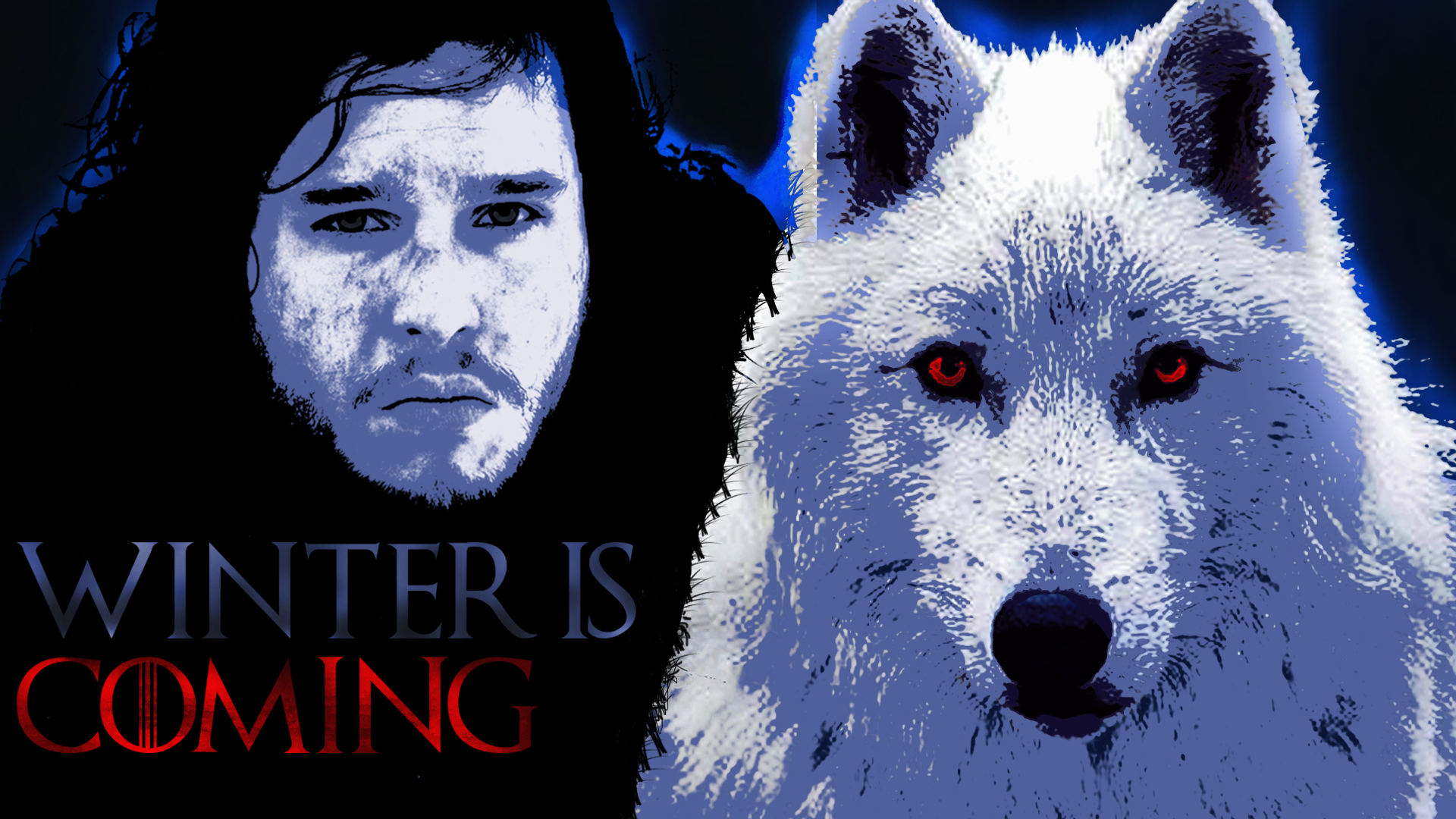 Jon Snow And Ghost Wallpaper Snow Game Of Thrones Wolf