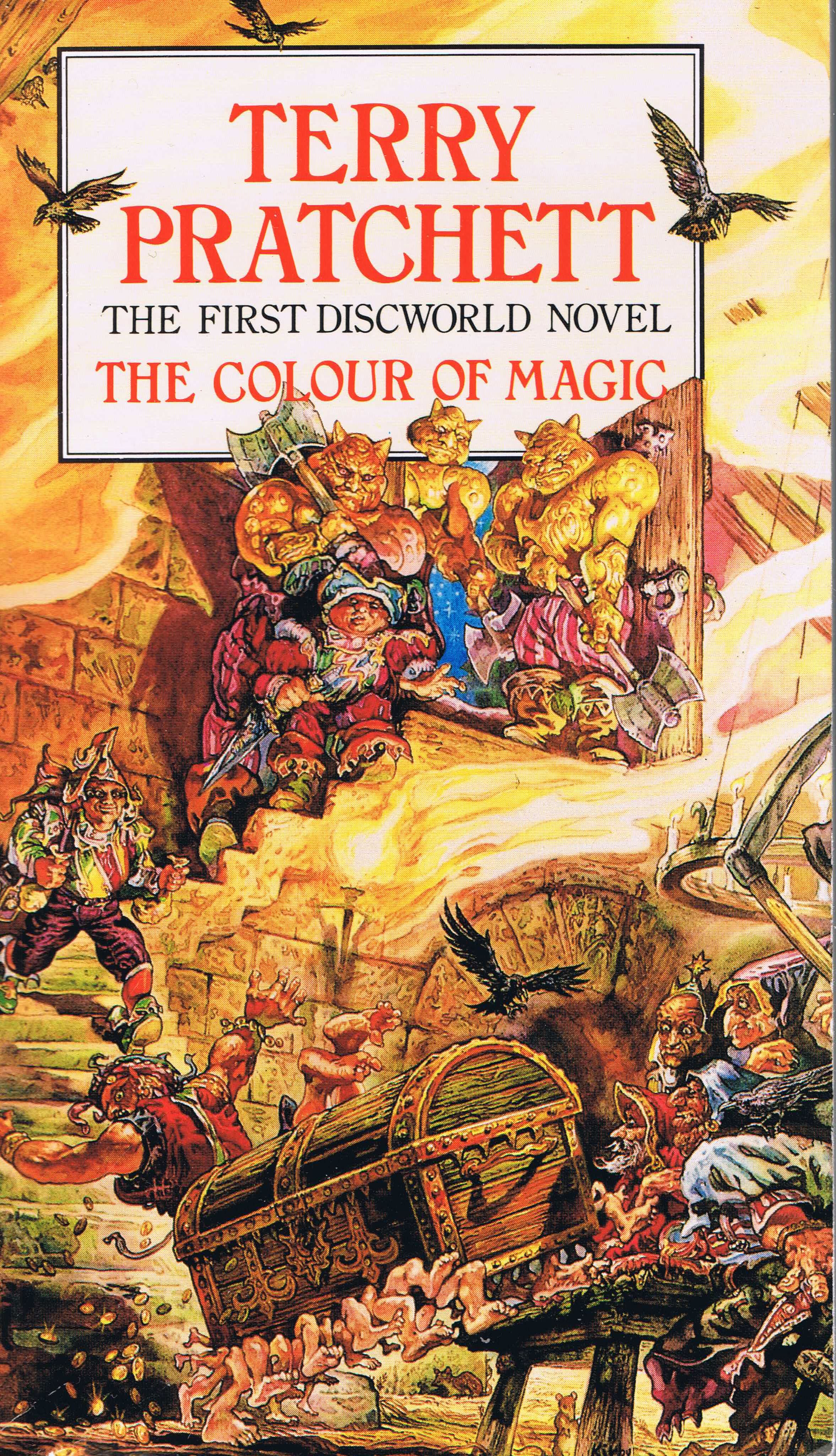 Discworld Covers Resume The Fantasy Slapstick Of Colour - Colour Of Magic Book Cover , HD Wallpaper & Backgrounds