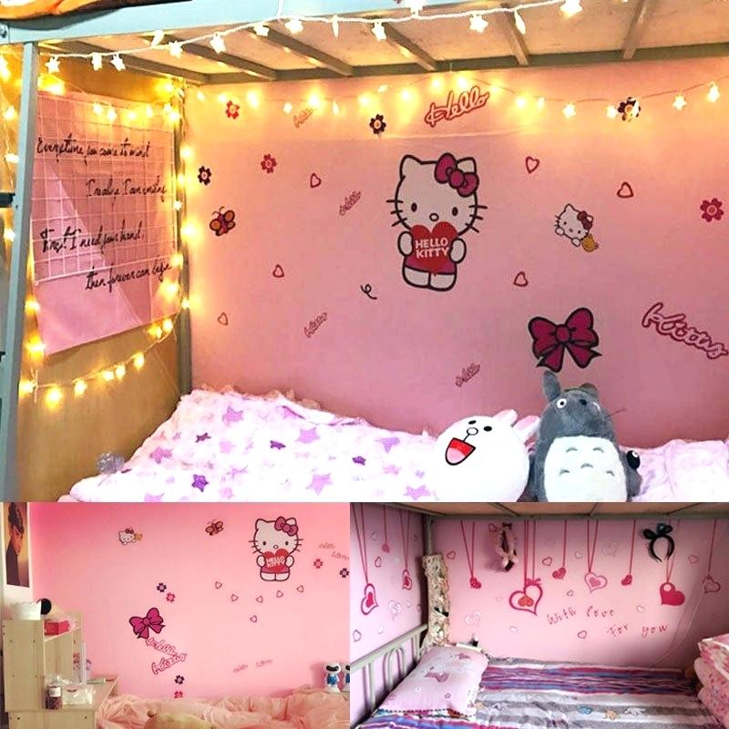 Wallpaper Self Adhesive Bedroom Warm Dormitory College - Hello Kitty Dorm Room , HD Wallpaper & Backgrounds