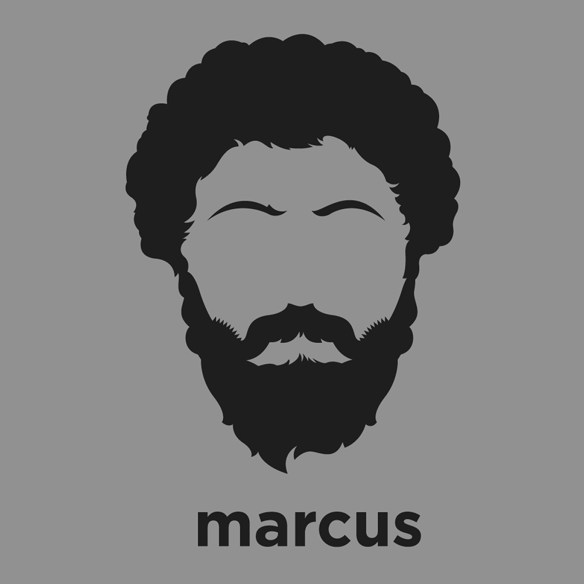 A T-shirt With A Minimalist Hair Based Illustration - Marcus Aurelius Minimalist , HD Wallpaper & Backgrounds