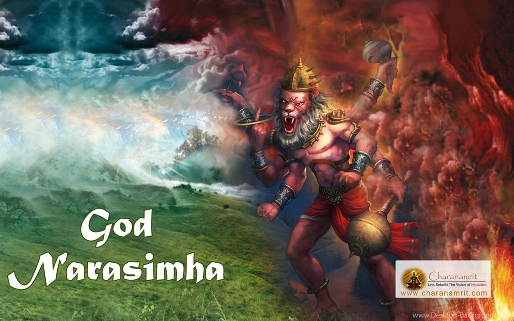 God Narsingh Angry Colorful 3d Hd Wallpapers For Free - Afterlife Like , HD Wallpaper & Backgrounds