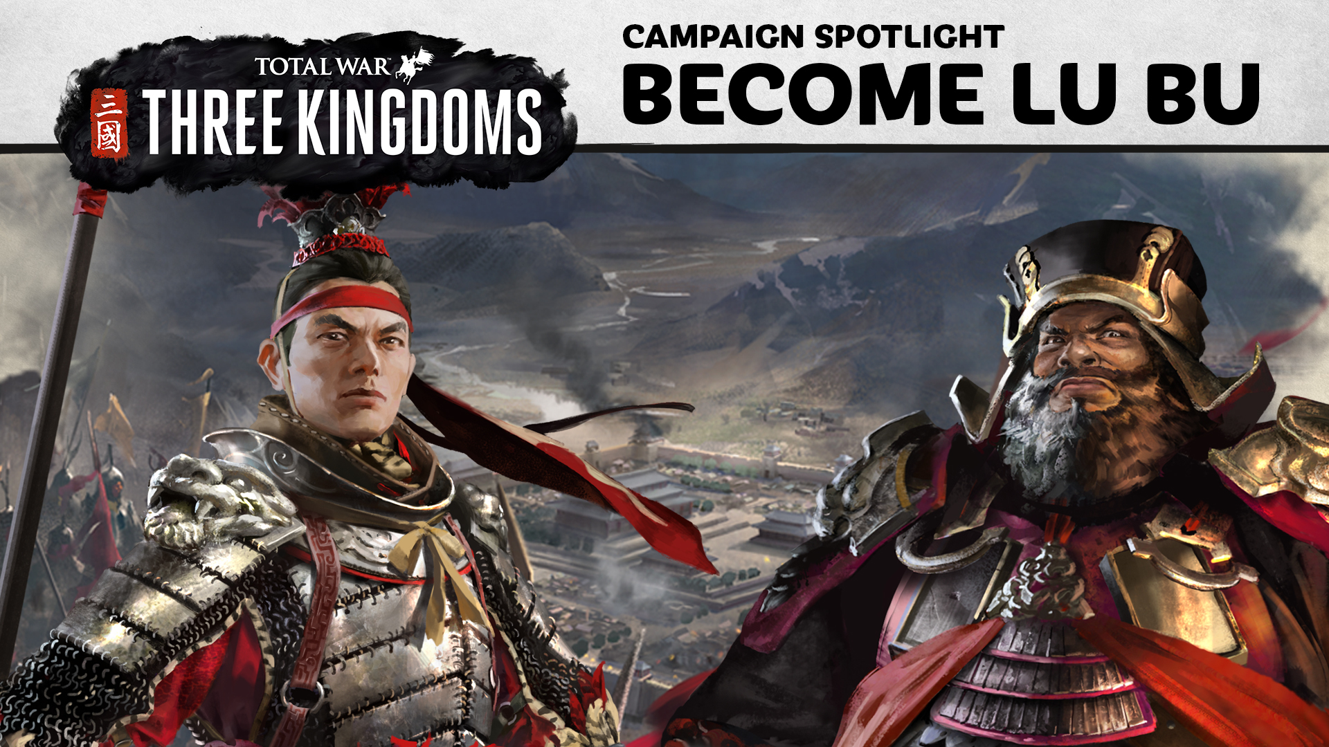 Three Kingdoms - Lu Bu Total War Three Kingdoms , HD Wallpaper & Backgrounds