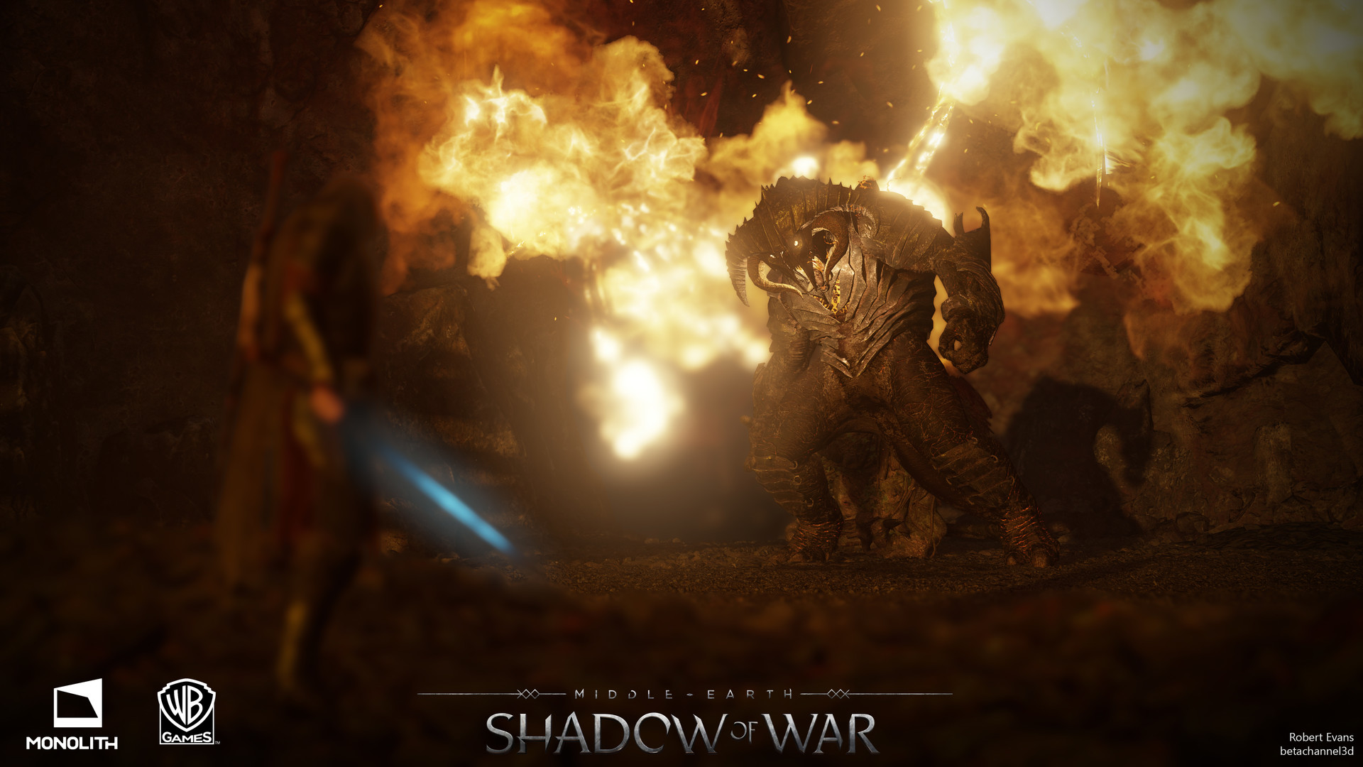 Balrog - Middle Earth Shadow Of War Balrog 3d Model , HD Wallpaper & Backgrounds