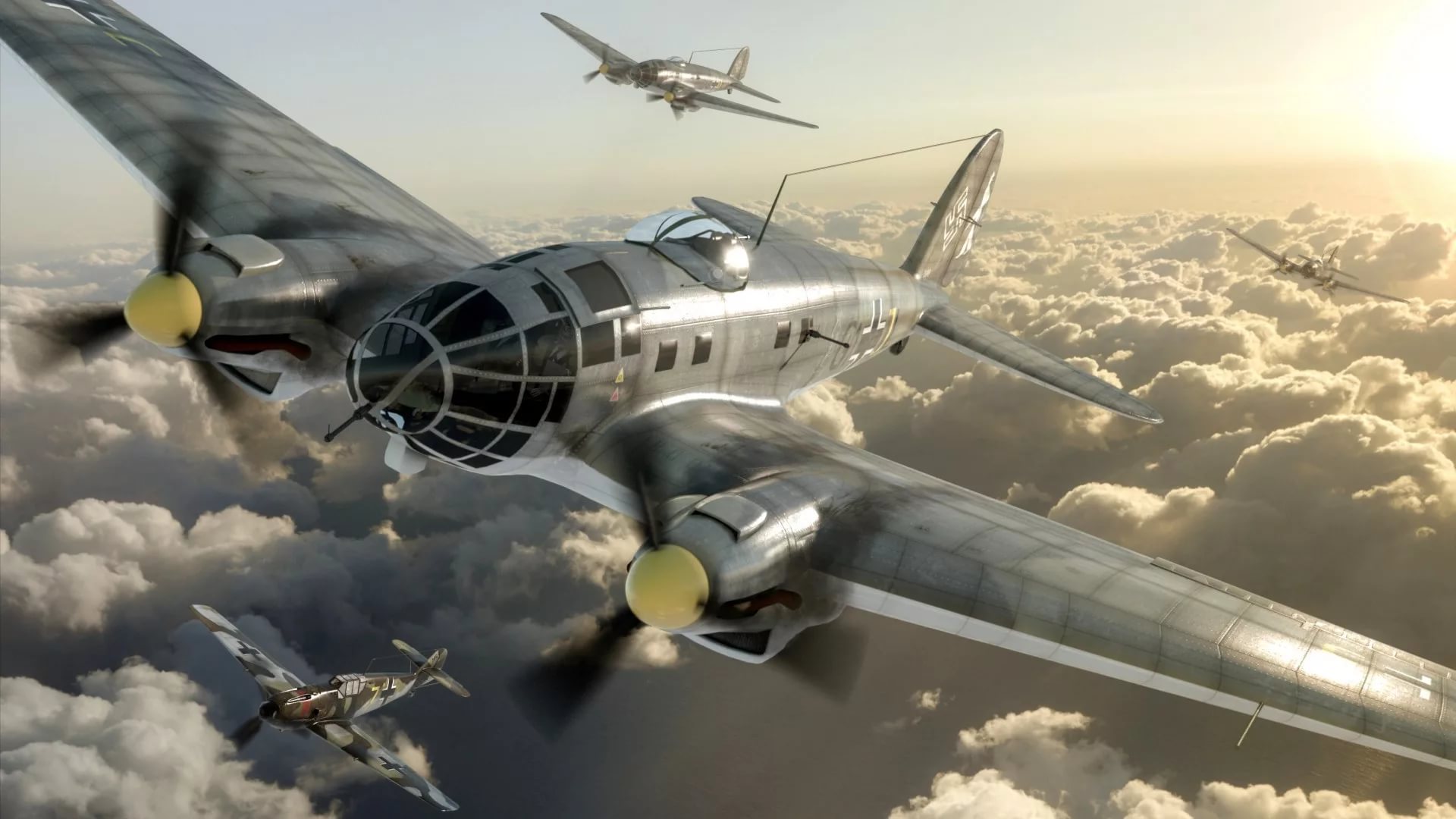 Luftwaffe - World War 2 German Bomber Planes , HD Wallpaper & Backgrounds