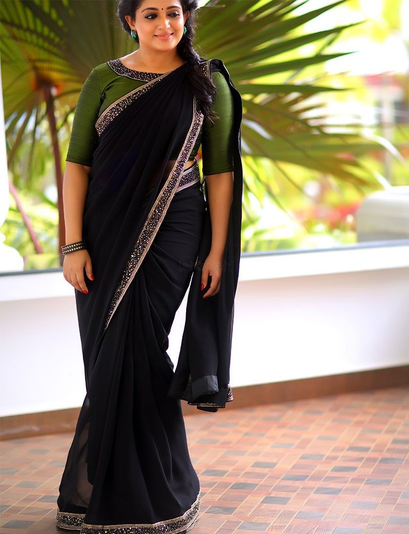 Lakshya Kavya Madhavan Saree Design , HD Wallpaper & Backgrounds