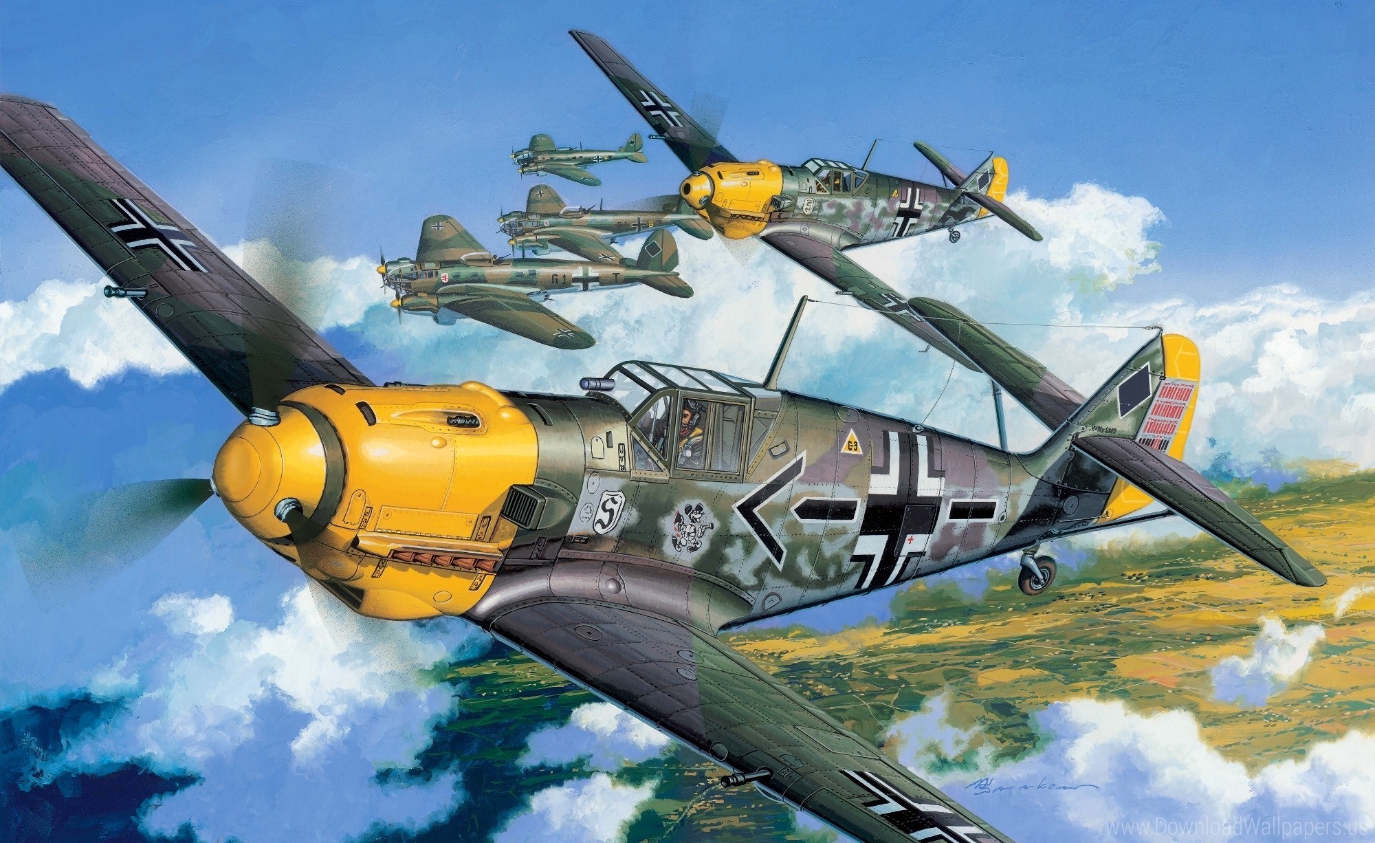 Download Original Size - Cyber Hobby Messerschmitt Bf 109 E 4 , HD Wallpaper & Backgrounds
