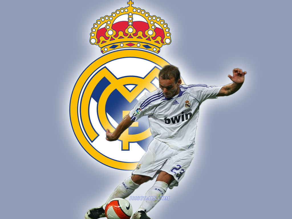 Wesley Sneijder Real - Real Madrid Logo For Dream League Soccer 2017 , HD Wallpaper & Backgrounds