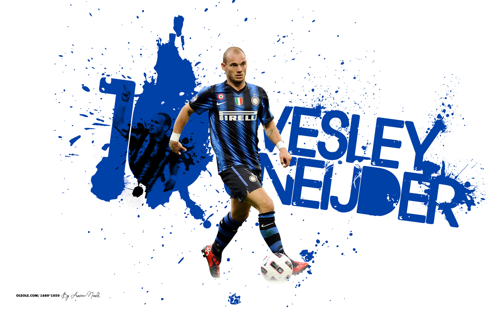 Wesley Sneijder 10 Inter Milano Wallpaper - Adidas Originals En 3d , HD Wallpaper & Backgrounds