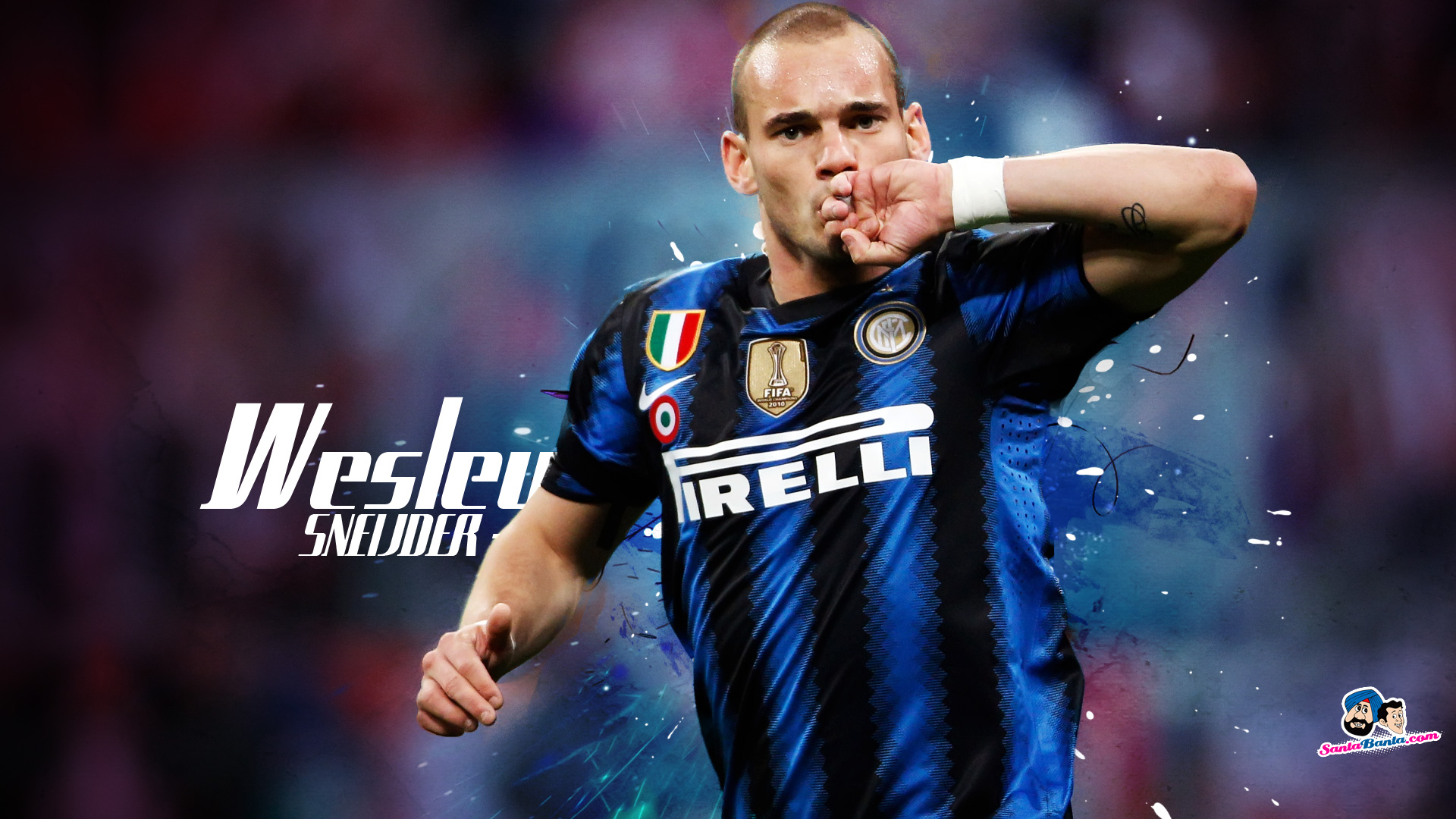 Wesley Sneijder - - Inter 2011 , HD Wallpaper & Backgrounds