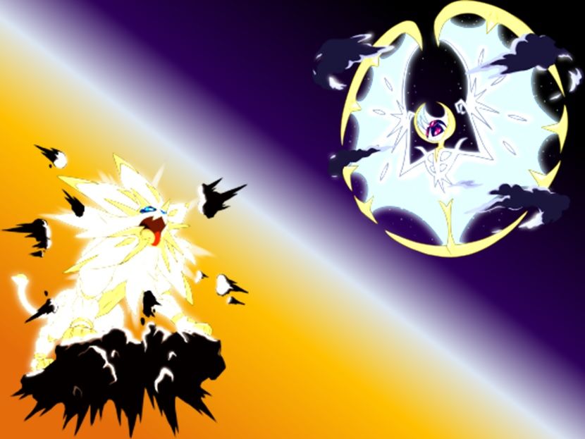 This Is The Wallpaper I Made For The Solgaleo/lunala - Solgaleo And Lunala Phone , HD Wallpaper & Backgrounds