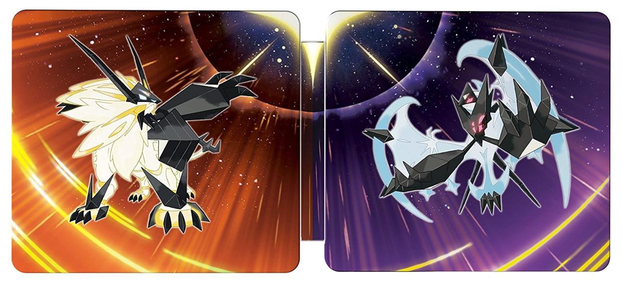 Solgaleo And Lunala, Adorning The Outer Sides Of The - Pokemon Ultra Sun And Moon , HD Wallpaper & Backgrounds