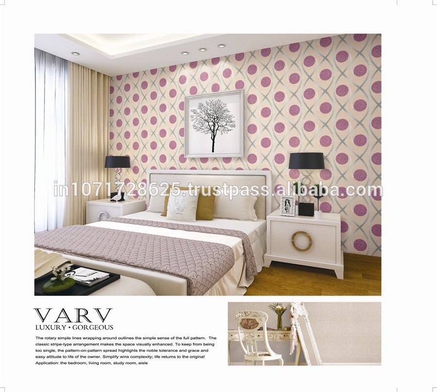 2015 New Modern Designer Wallpapers For Home Decoration - Bedroom , HD Wallpaper & Backgrounds