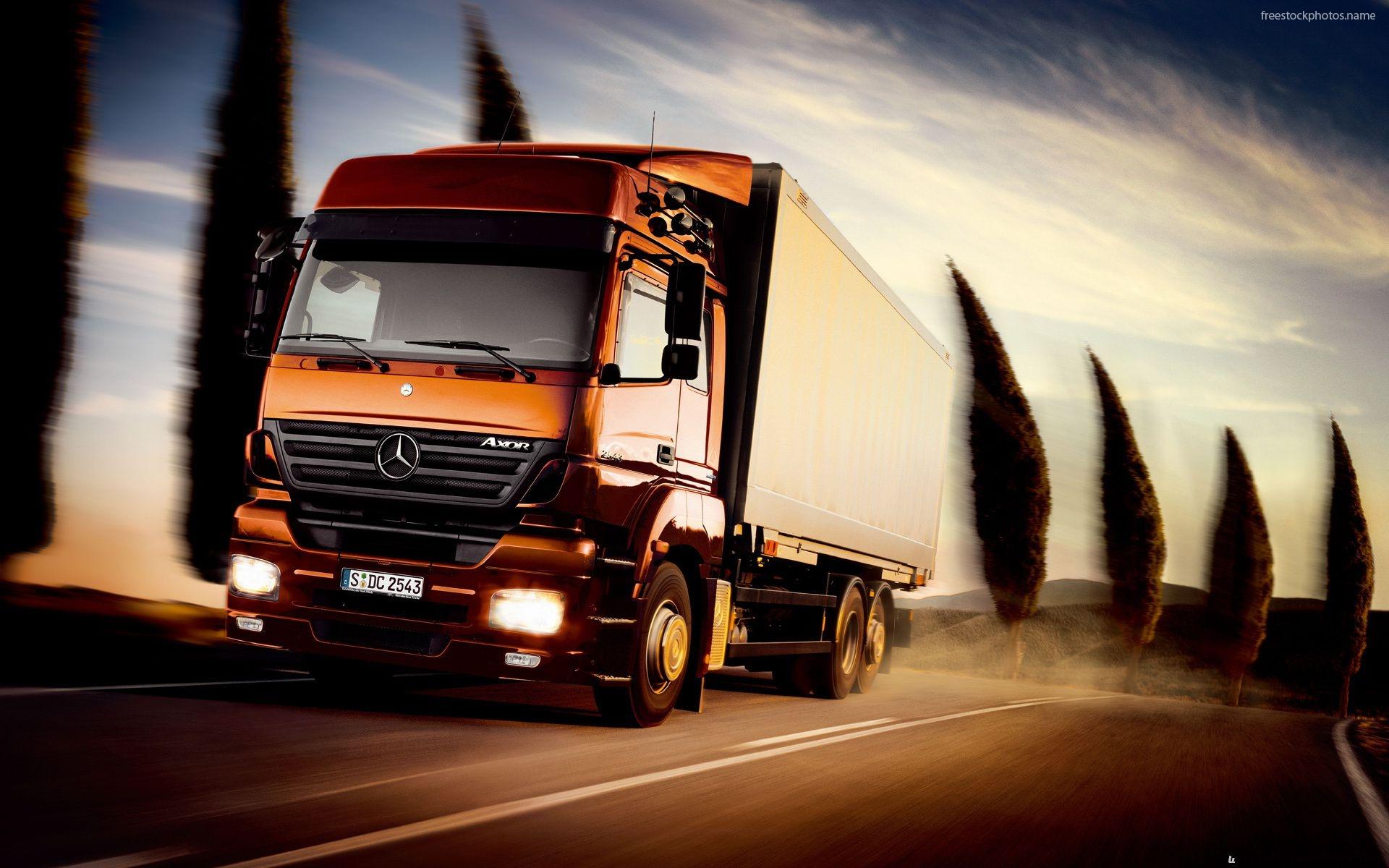 Logistics Wallpaper - Truck Mercedes , HD Wallpaper & Backgrounds