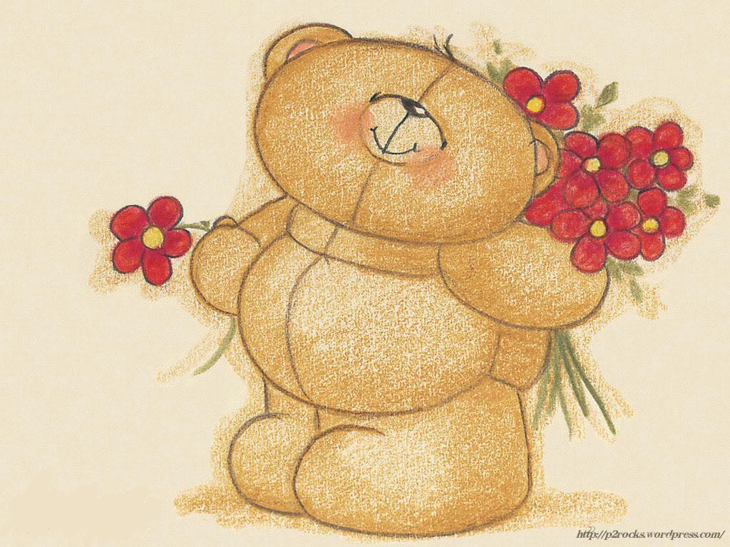 Our Volibear - - Teddy Bear With Flowers Tattoo , HD Wallpaper & Backgrounds
