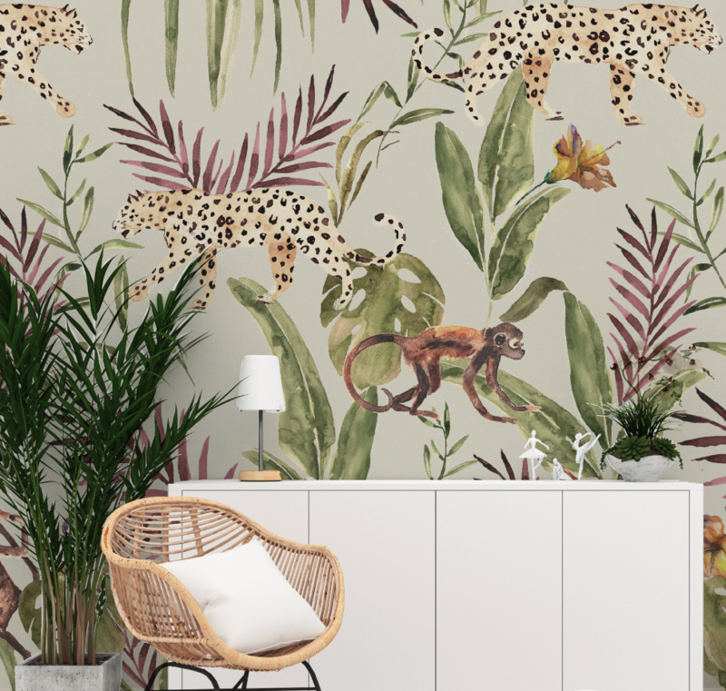 Full Wall Sized Image - Monkey Wallpaper Home , HD Wallpaper & Backgrounds