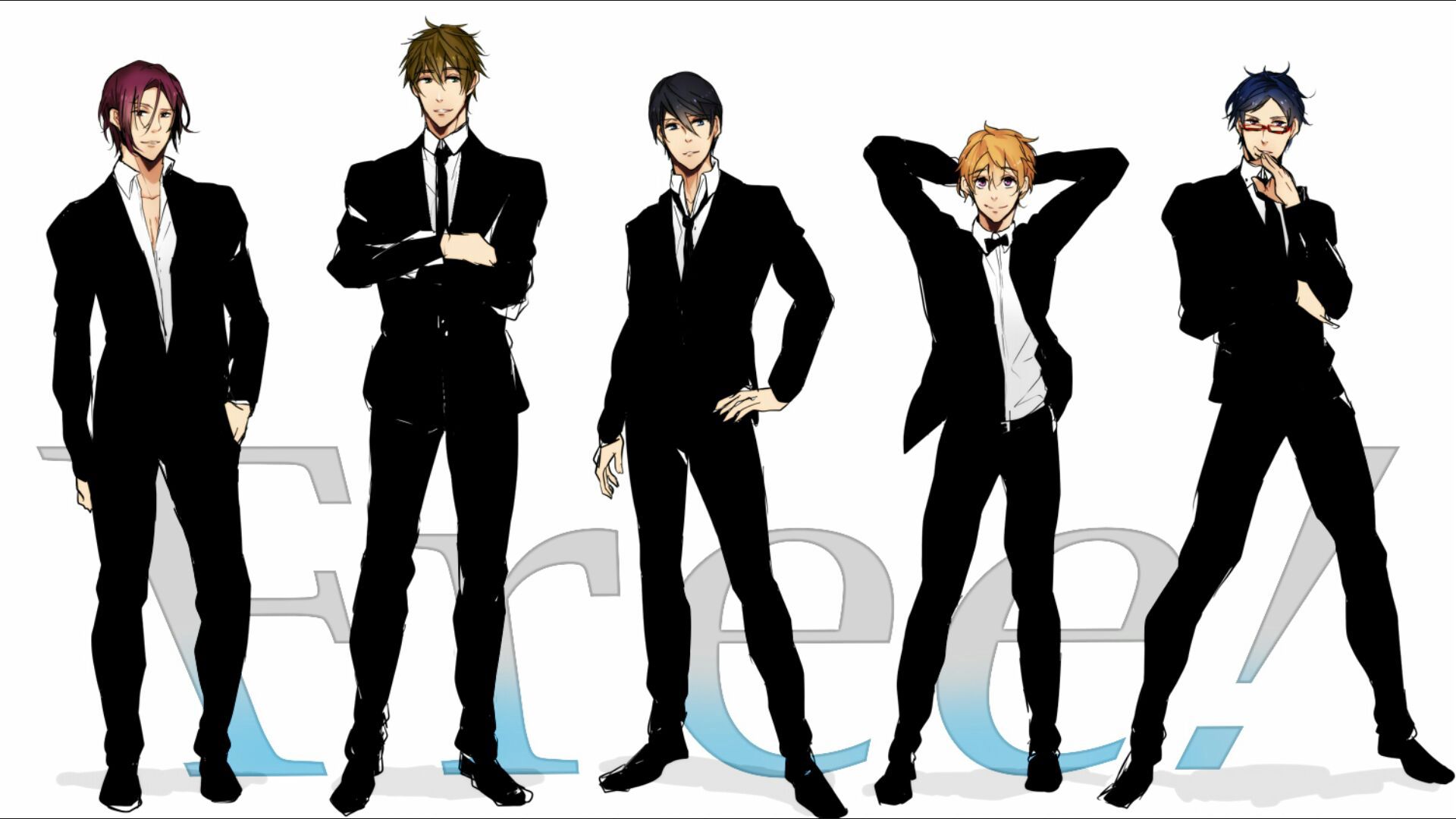 #aiichiro #anime #animeguys #fanfiction #free #freeeternalsummer - Rin In A Suit , HD Wallpaper & Backgrounds