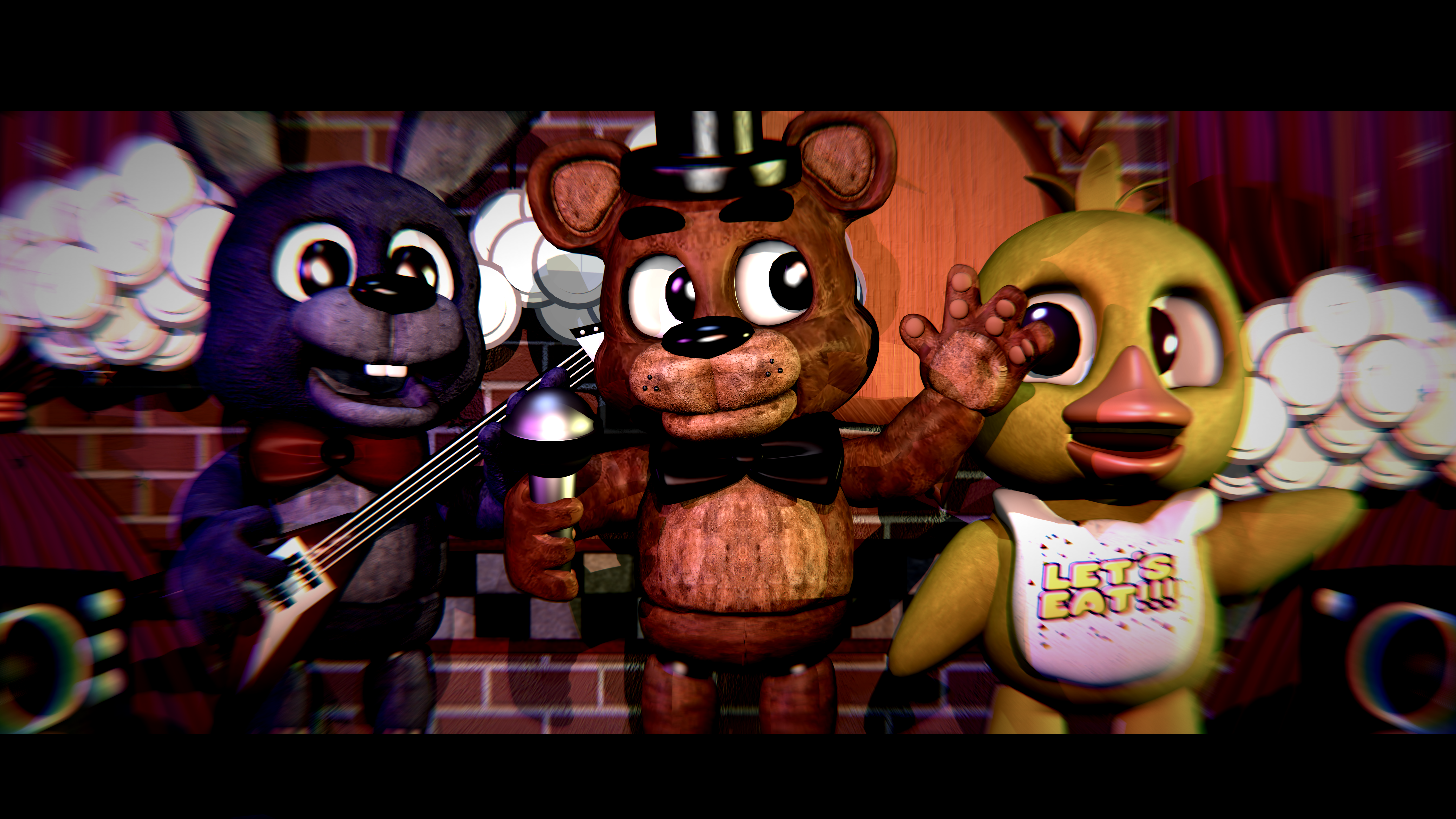Chica , Bonnie (five Nights At Freddys), Freddy (five , HD Wallpaper & Backgrounds
