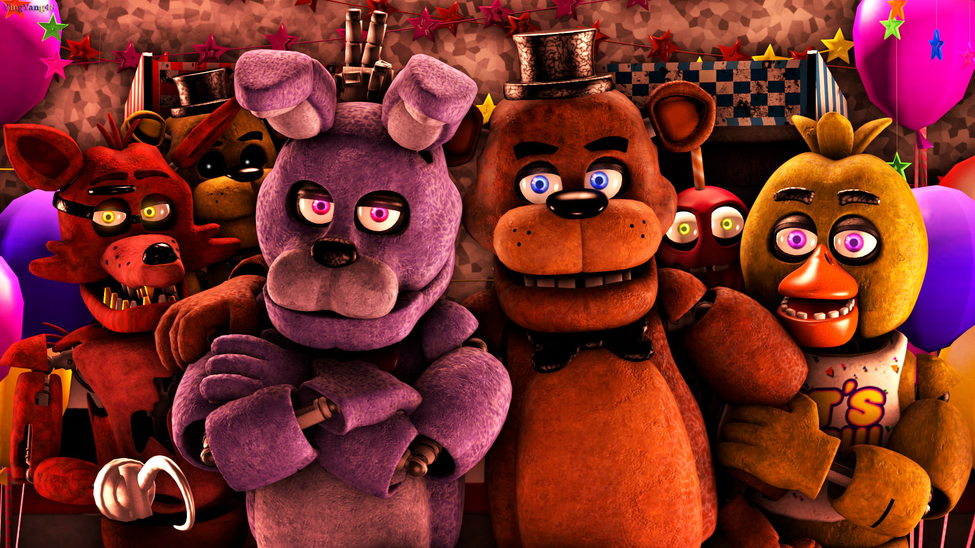 Five Nights At Freddy's, Bonnie - Fnaf 1 Never Forget About Us , HD Wallpaper & Backgrounds
