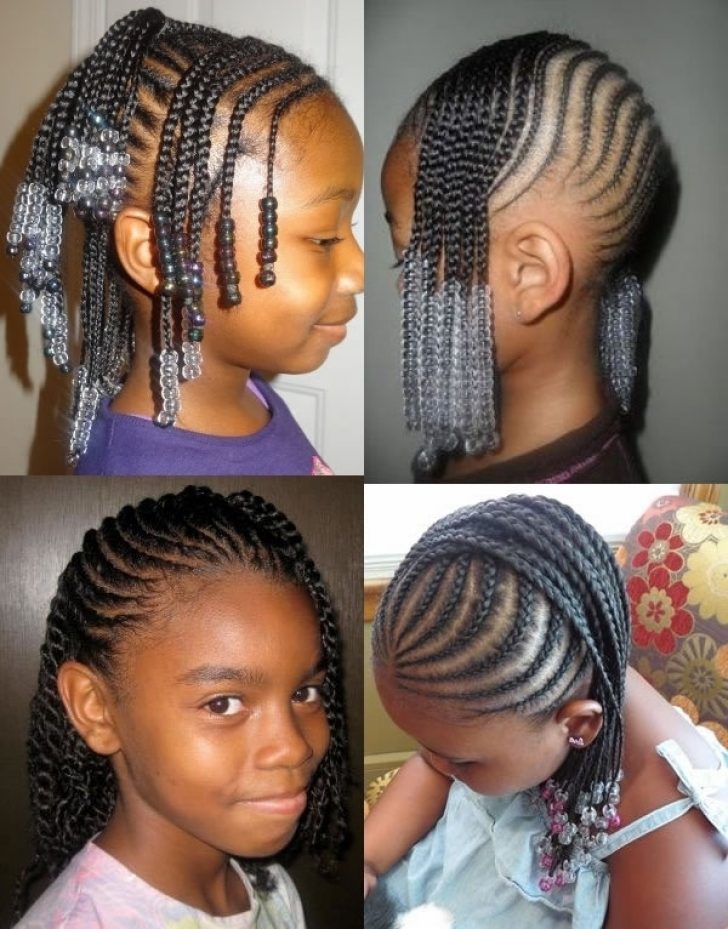 Permalink To Awesome Little Girl Braid Styles - Black Braided Hair Styles Kids , HD Wallpaper & Backgrounds