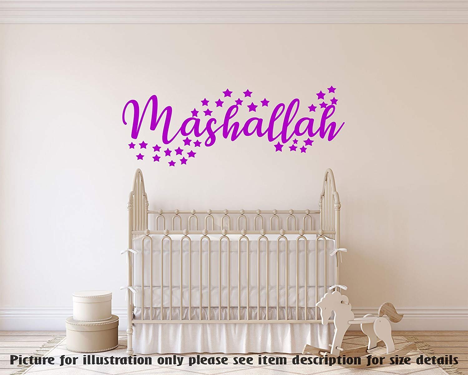 Mashallah Islamic Wall Art Sticker Muslim Home Decor - Muslim Mashallah , HD Wallpaper & Backgrounds