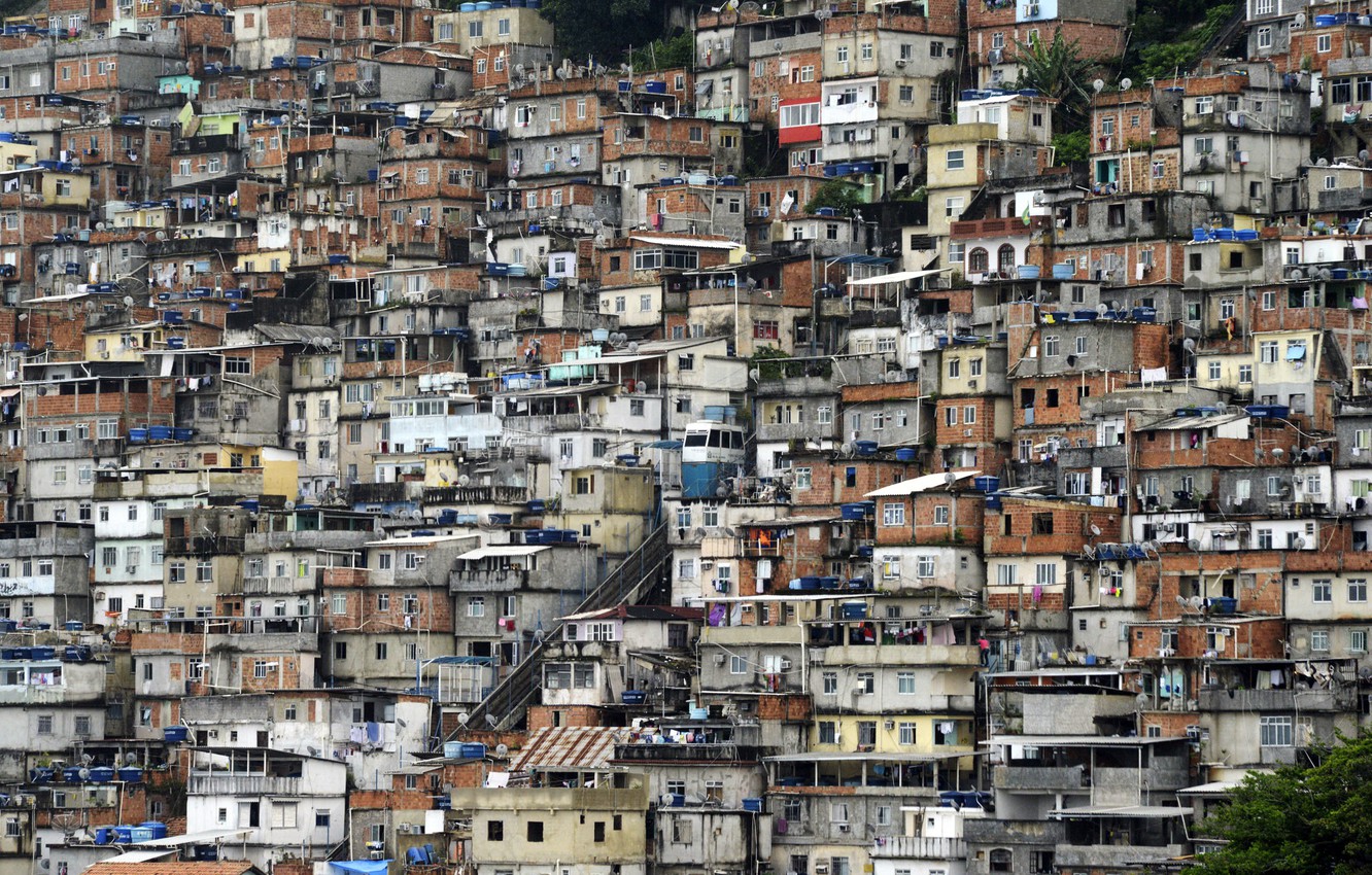 Photo Wallpaper Rio De Janeiro, Favela, Brasilien - Favela , HD Wallpaper & Backgrounds