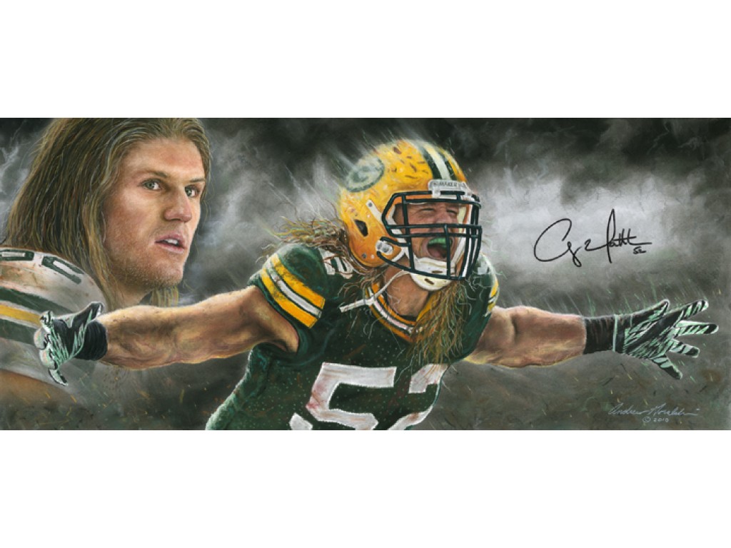 Clay Matthews “storm Chaser” Autographed By Clay Matthews - Clay Matthews Iii , HD Wallpaper & Backgrounds