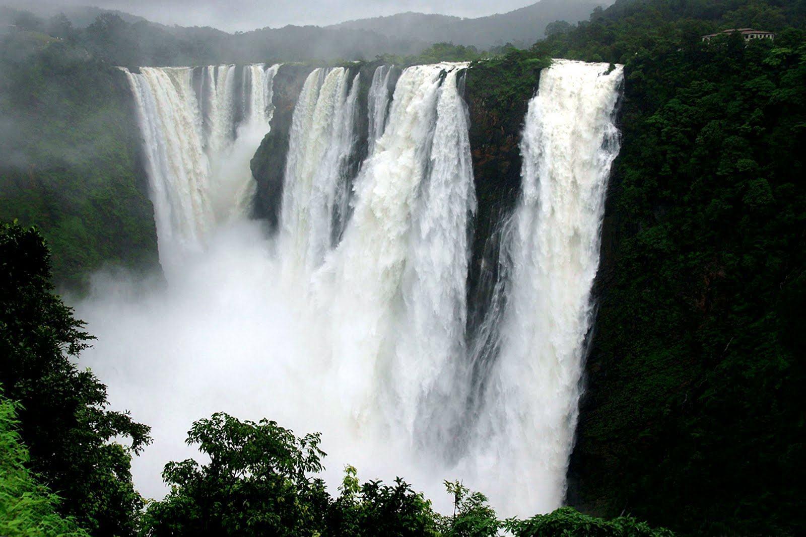 Amazing Jog Waterfalls Quality Wallpapers Shimoga Karnataka - Seven Sisters Waterfall In India , HD Wallpaper & Backgrounds