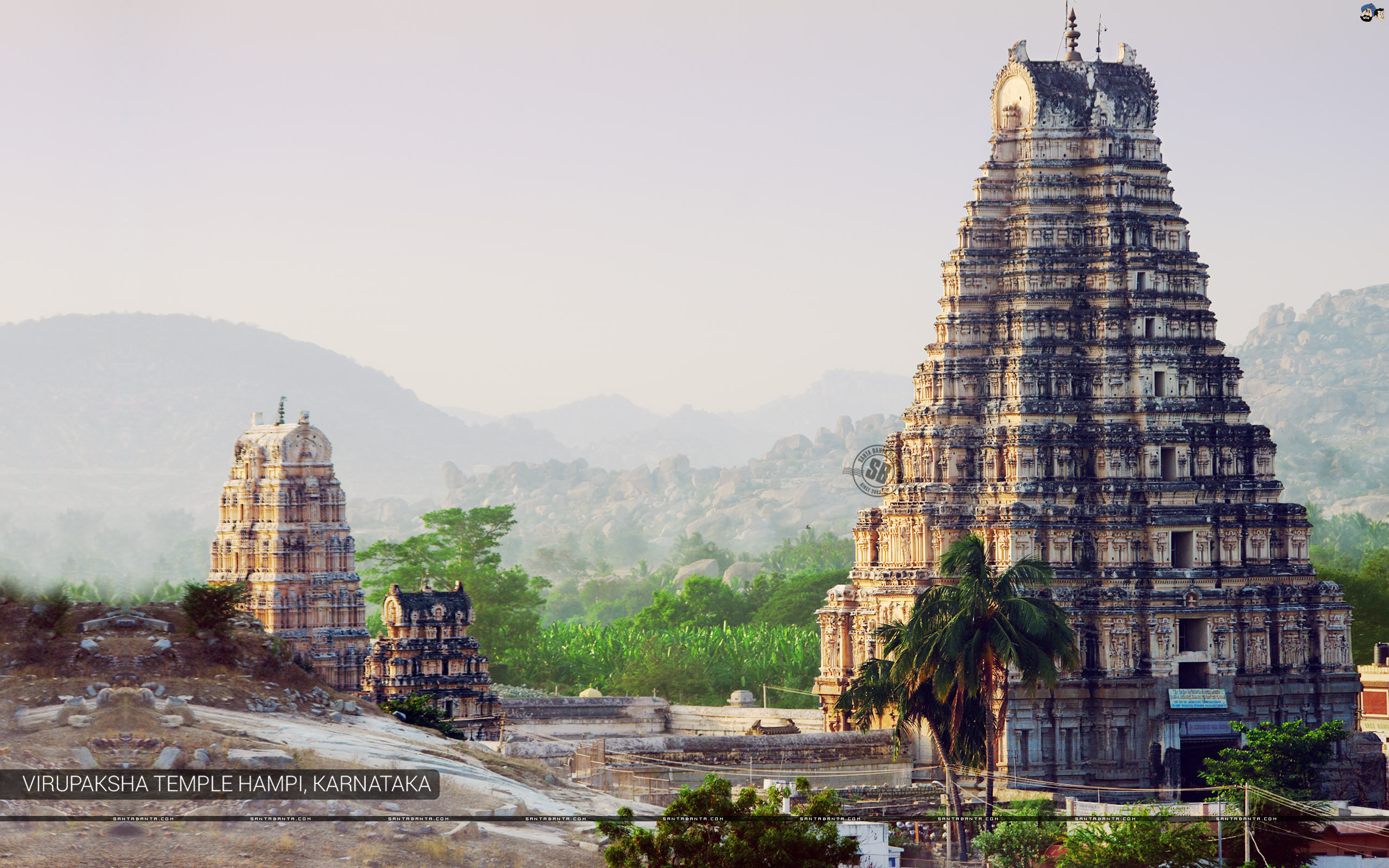 Virupaksha Temple Hampi, Karnataka - Virupaksha Temple , HD Wallpaper & Backgrounds