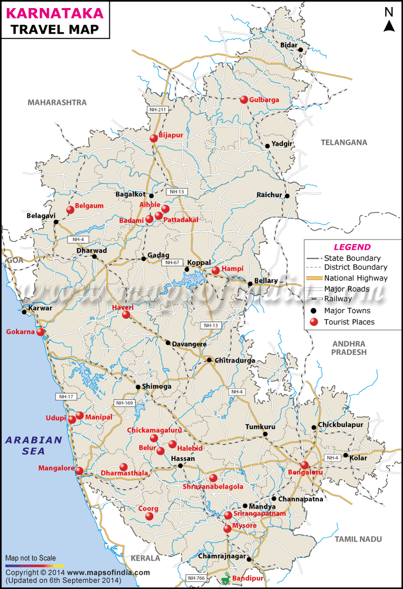 Karnataka Tourist Map - Atlas , HD Wallpaper & Backgrounds