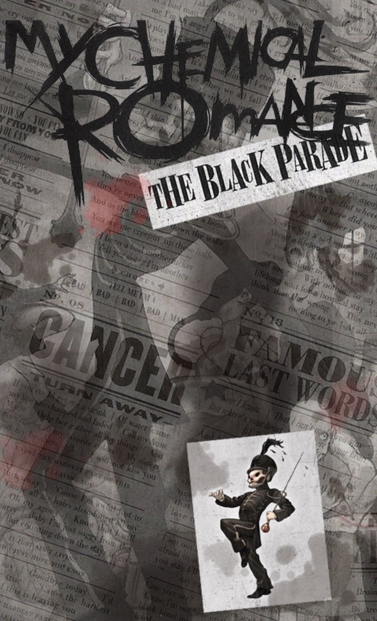 My Chemical Romance 🖤 Black Parade, Music Library, - My Chemical Romance Black Parade Iphone , HD Wallpaper & Backgrounds