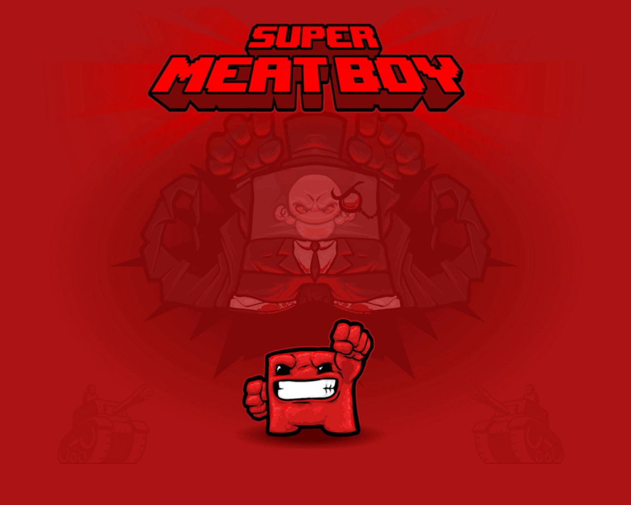 Super Meat Boy Wallpaper At Wallpaperist, - Super Meat Boy , HD Wallpaper & Backgrounds