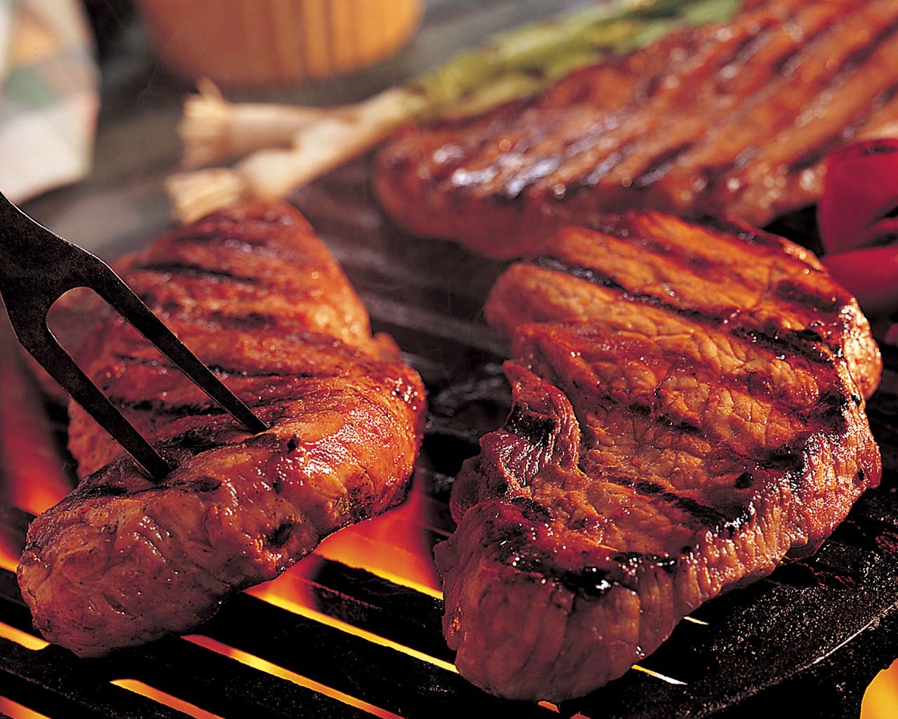 Barbecue Grill Wallpaper 2 - Grilled Steak Hd , HD Wallpaper & Backgrounds