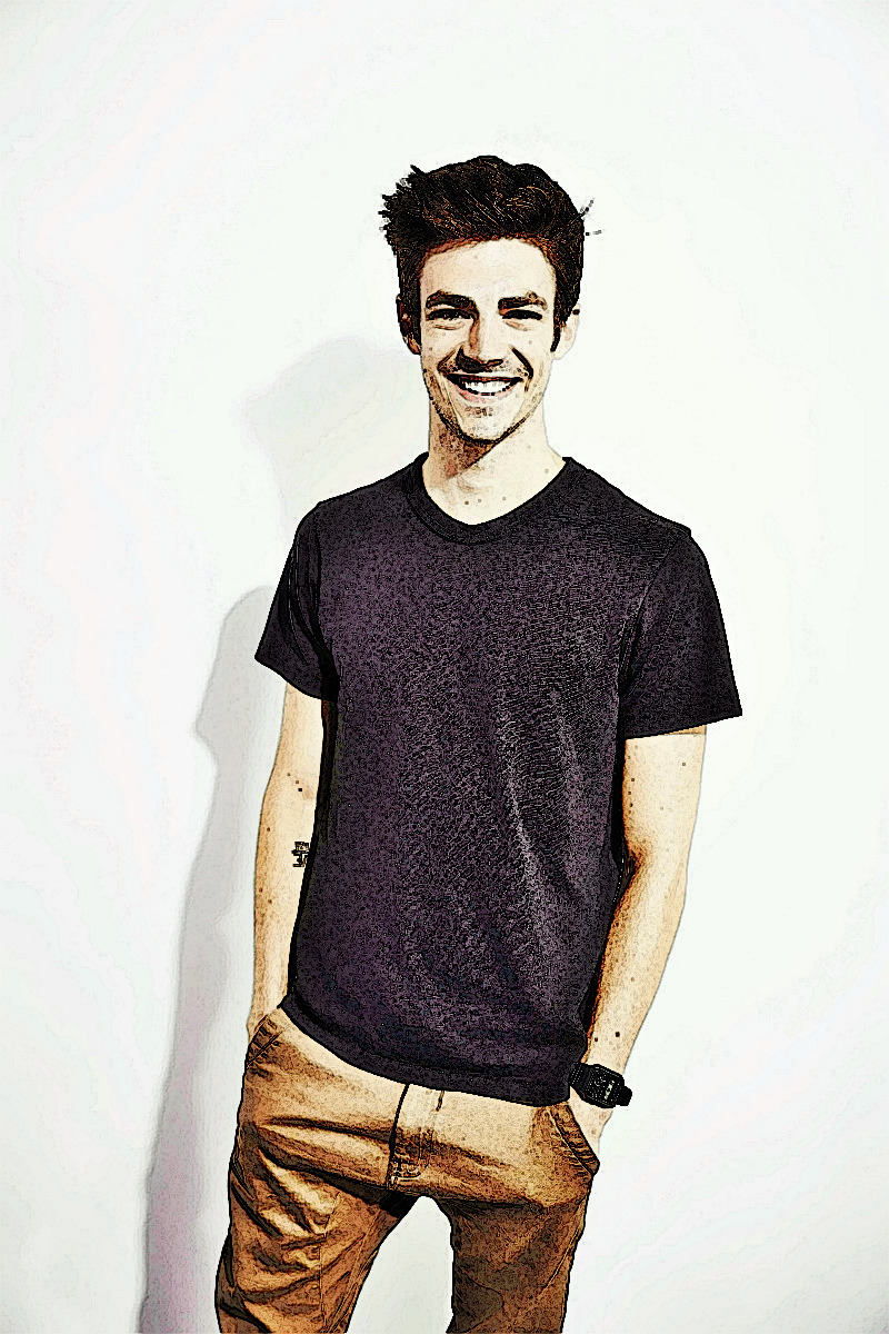 Photo To Painting Grant Gustin - Grant Gustin Wallpaper Hd , HD Wallpaper & Backgrounds