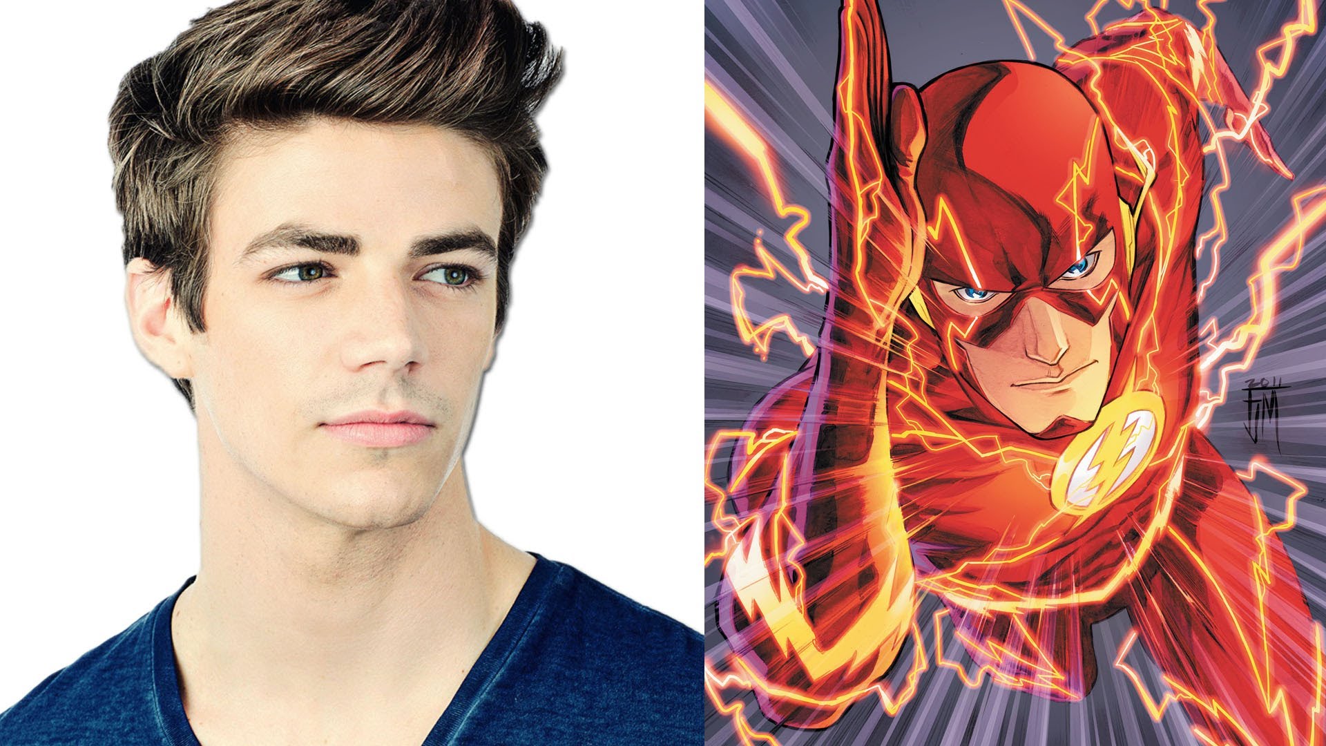 Grant Gustin Wallpapers - Flash Barry Allen Comic , HD Wallpaper & Backgrounds
