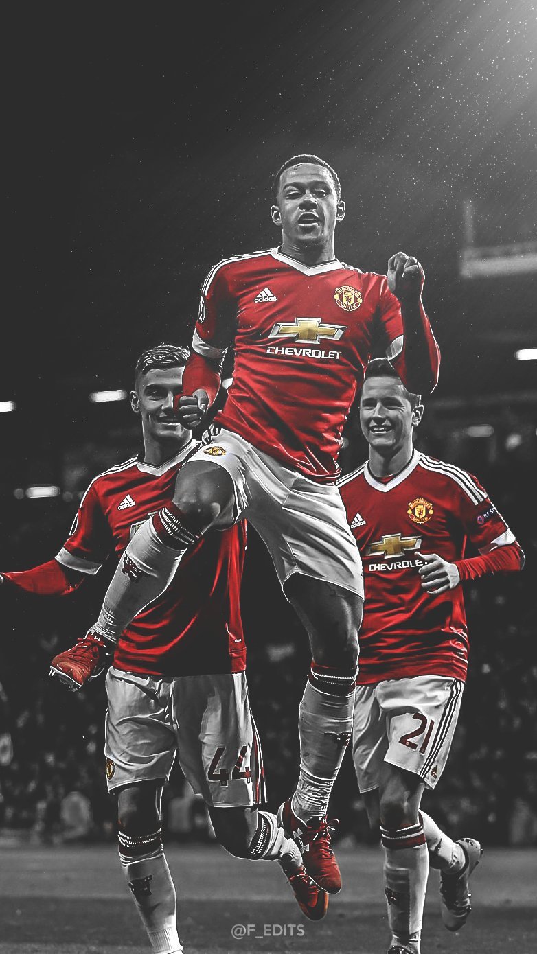 Memphis Depay, Mobile Wallpaper, Manchester United, - Marcus Rashford Wallpaper Iphone , HD Wallpaper & Backgrounds