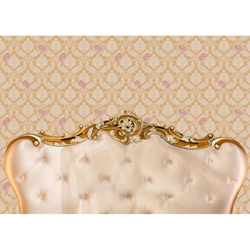 Baroque Bed Headboard Tufted Bed Photography Backdrop - Fondos Barrocos , HD Wallpaper & Backgrounds
