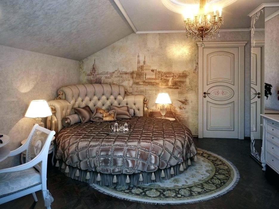 Art Deco Bed Frame Artistic Bedroom Spice Up The Bedroom - Round Bed In Corner , HD Wallpaper & Backgrounds