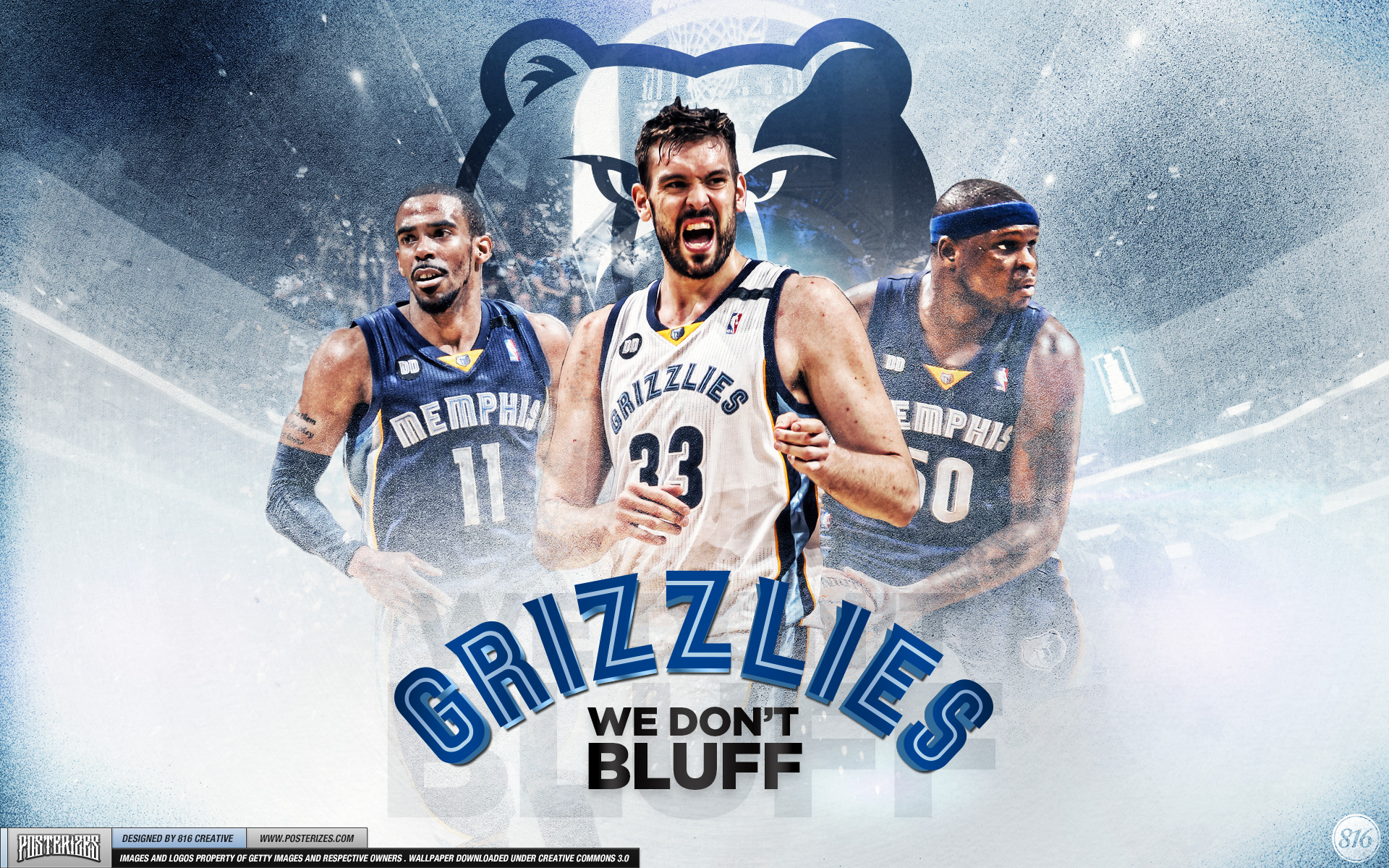 Memphis Grizzlies Players - Memphis Grizzlies Big 3 , HD Wallpaper & Backgrounds