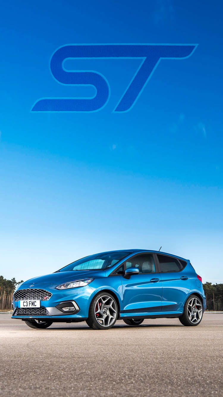 Universal Phone Wallpapers/ Backgrounds Race Blue Fiesta - Ford Fiesta St 2019 , HD Wallpaper & Backgrounds