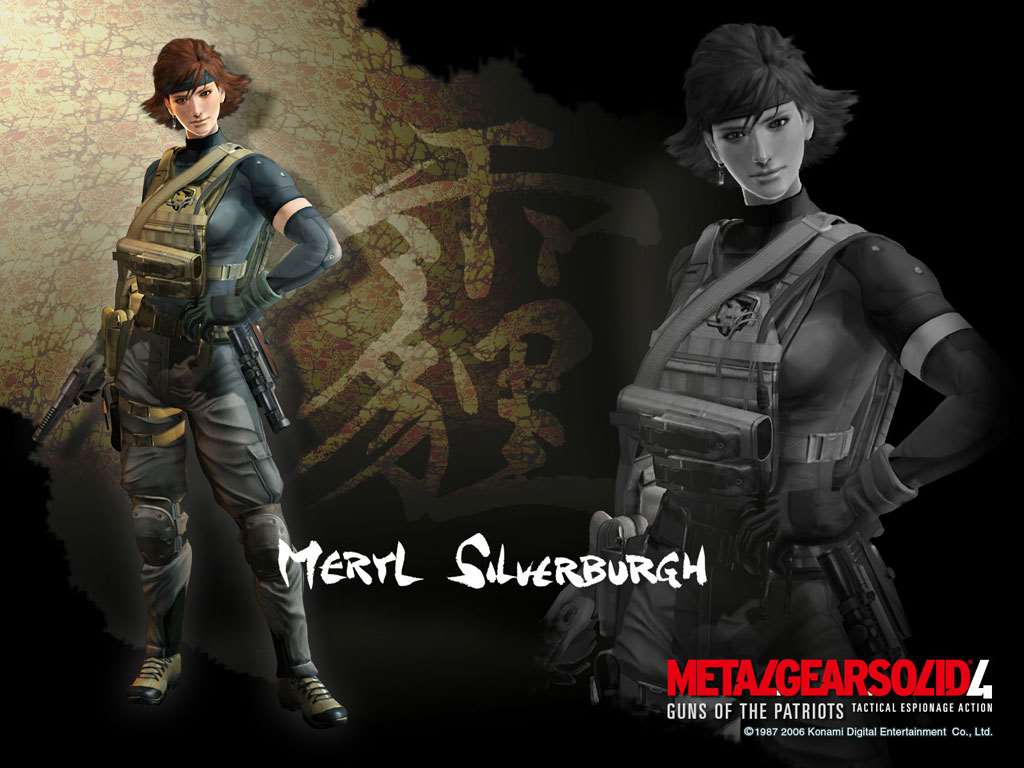 Official Mgs4 Meryl Silverburgh Wallpaper - Meryl Metal Gear 4 , HD Wallpaper & Backgrounds