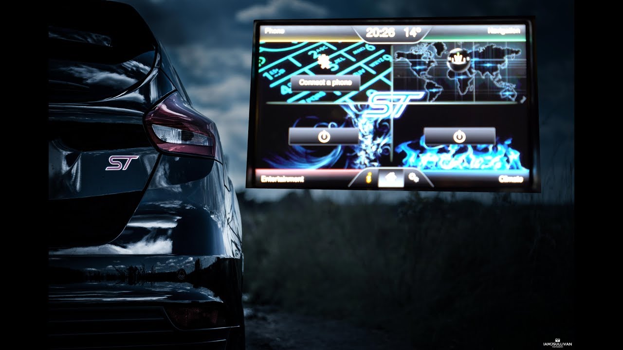 Customise Wallpaper Ford Sync Touch Screen On The Focus - Ford Focus St Sync , HD Wallpaper & Backgrounds