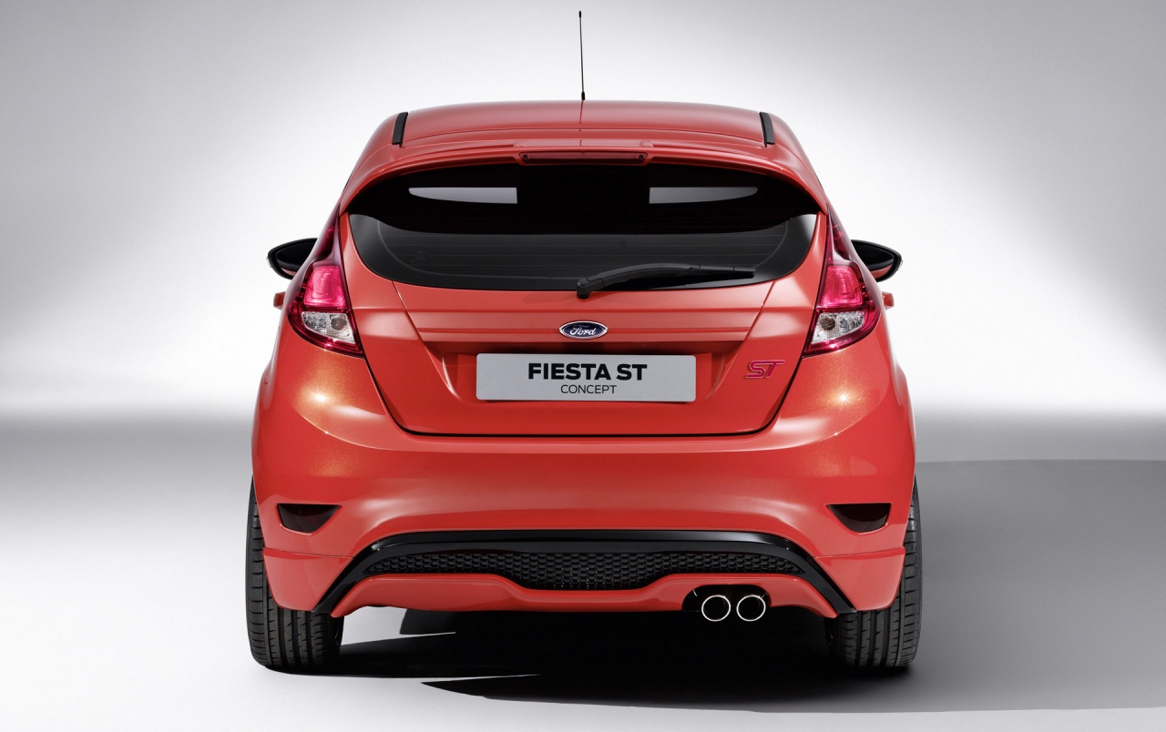 Ford Fiesta St Concept Rear Wallpapers - Ford Fiesta St Heck , HD Wallpaper & Backgrounds