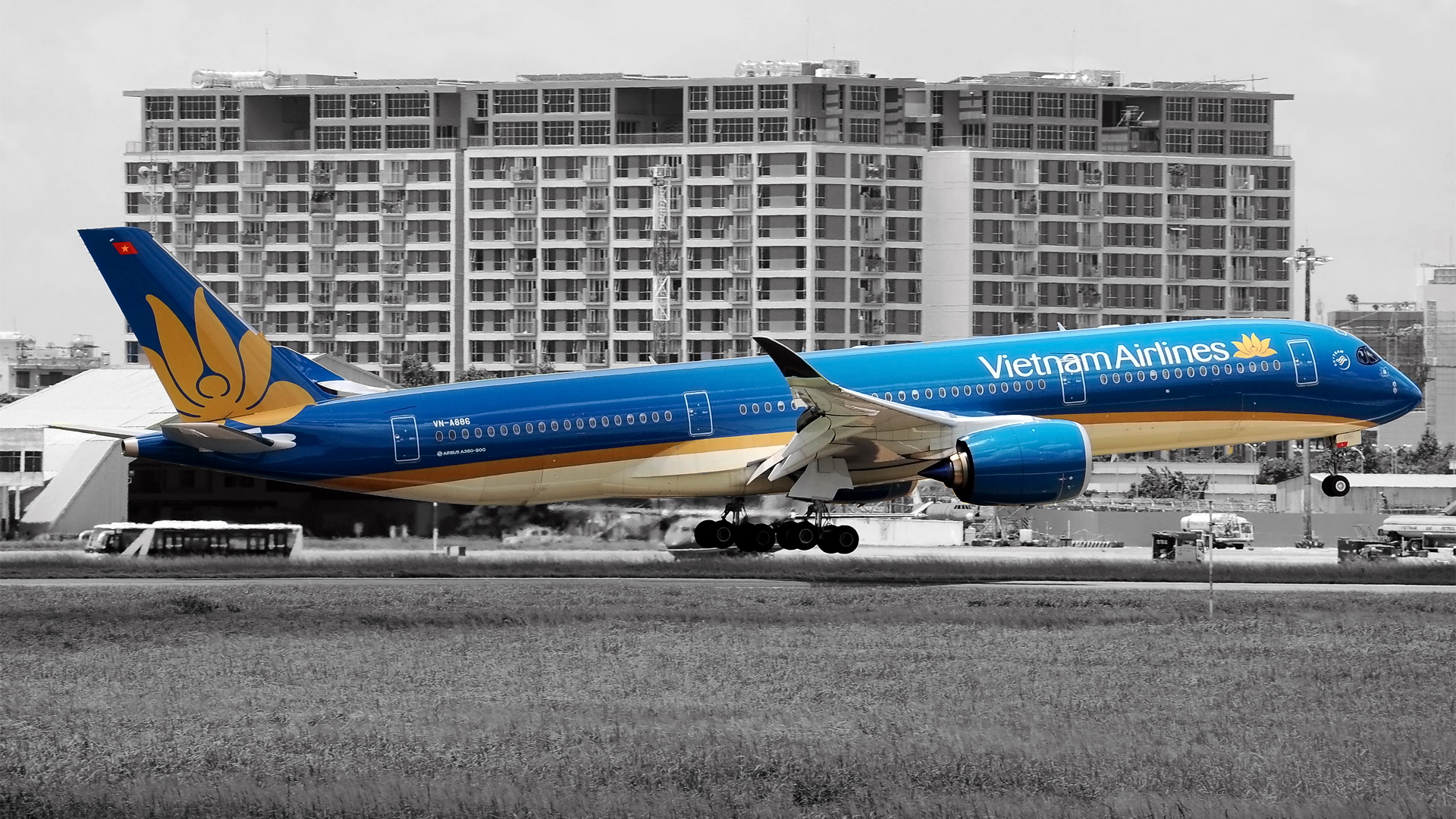 Wallpaper Download Airbus A350-941, Vietnam Airlines - Boeing 767 , HD Wallpaper & Backgrounds