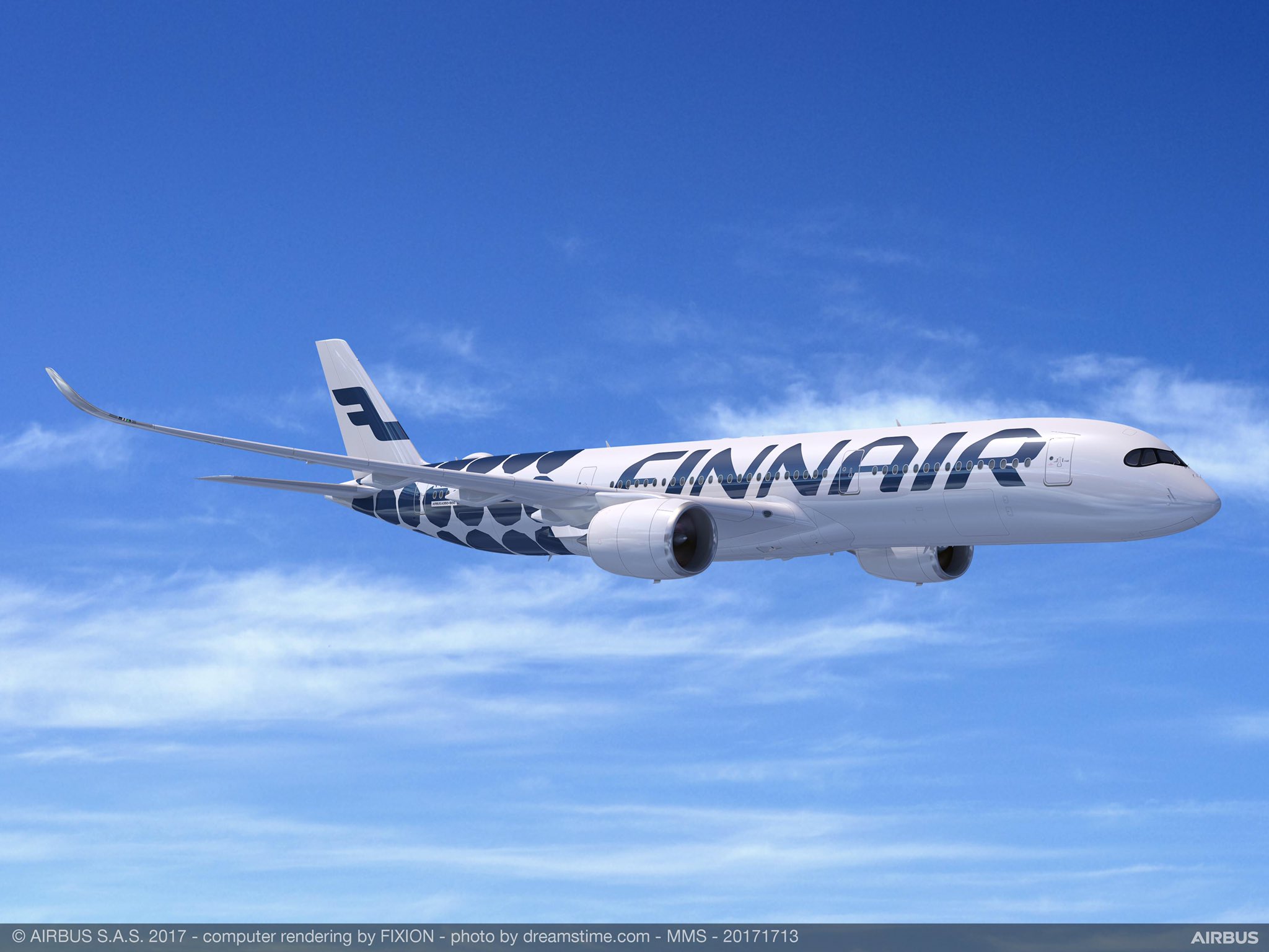 Four Years Ago A Finnair Airbus A330 Was Decorated - Emirates A350 , HD Wallpaper & Backgrounds